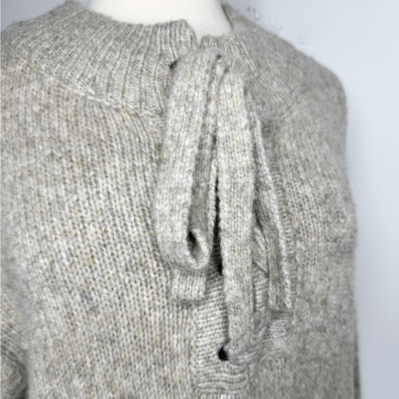 ZARA Knit Lace Up Front Mohair Blend Sweater Dress size S - Picture 10 of 12